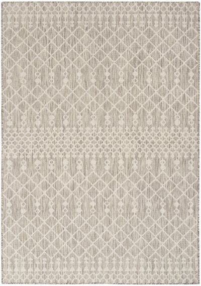 Nourison Home Nourison Positano POS02 2'2" x 8' Light Grey Modern Rug - 5' x 7'