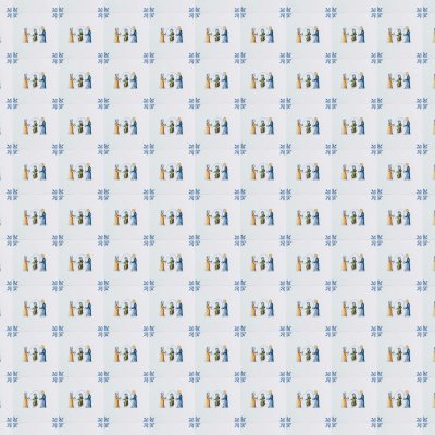 Marble Systems Children Skipping Rope Glazed Delft Ceramic Tile 6x6 - Children Skipping Rope - 6" x 6" x 3/8"