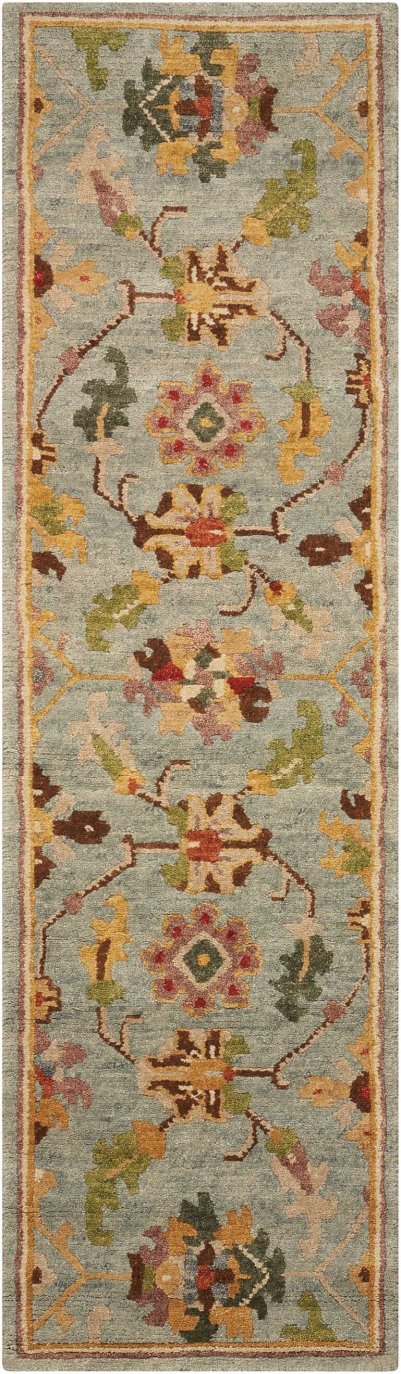 Nourison Home Nourison Tahoe TA13 9'9" x 13'9" Seaglass Traditional Indoor Rug - 2'3" x 8'
