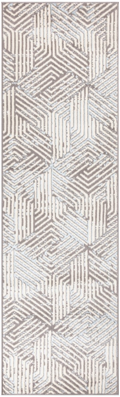 Nourison Home Nourison Grafix GRF39 8'6" x 12' Grey Modern Indoor Rug - 2' x 6'