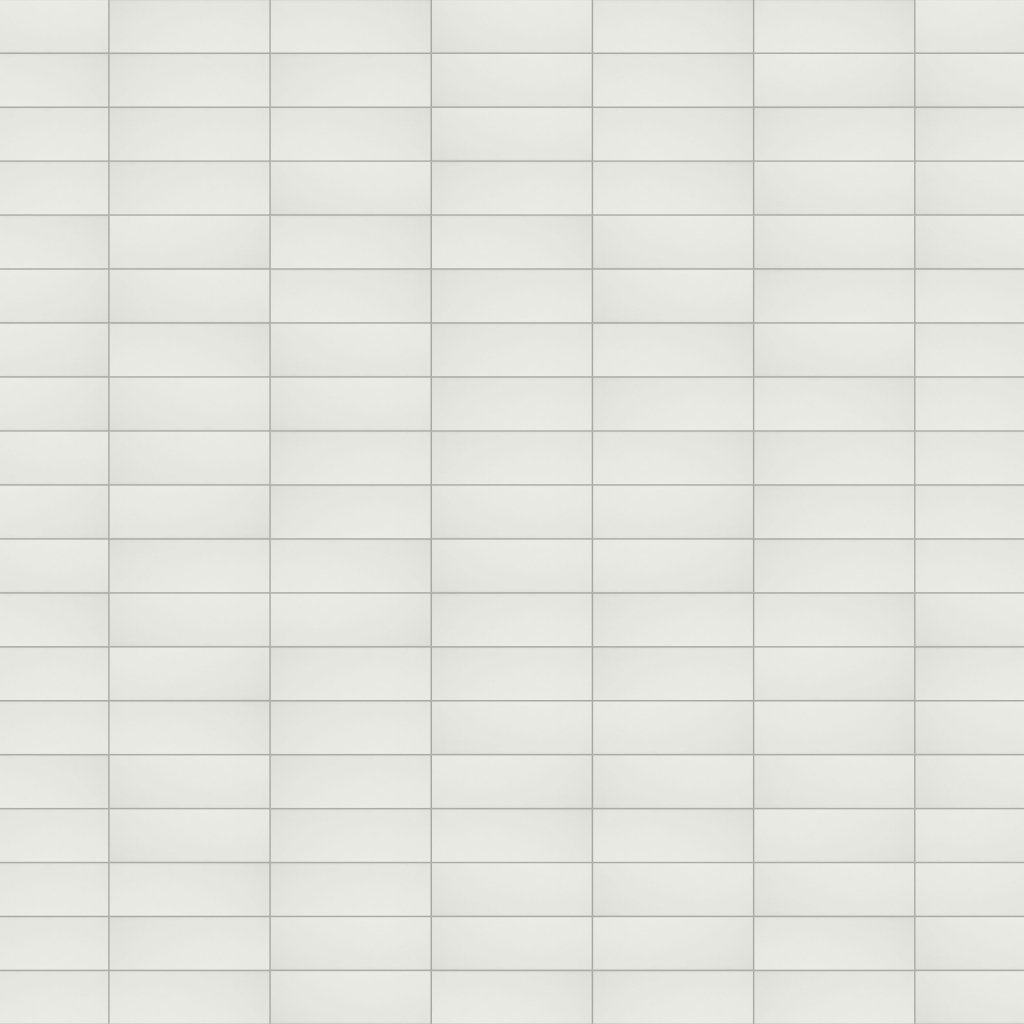 Marble Systems Tulum White Glossy Field Ceramic Tile 3x9 - Tulum White