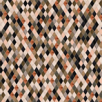 Marble Systems St Tropez Honed Diamonds Limestone Mosaic 10x10 - St Tropez - 10" x 10" x 1/4"