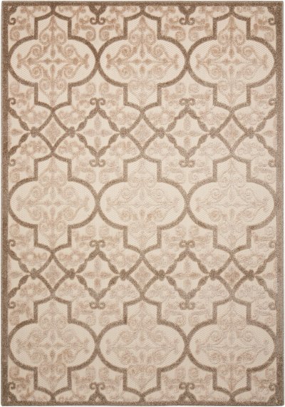 Nourison Home Nourison Aloha ALH14 5'3" x 7'5" Cream Bohemian Rug - 5'3" x 7'5"
