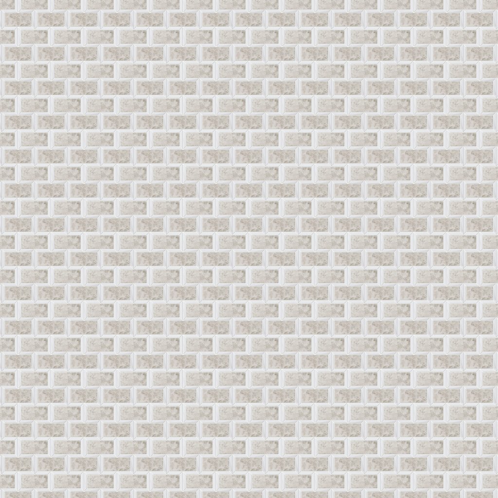 Marble Systems Silver Clouds, Snow White Multi Finish Cascade Marble Mosaic 9 5/8x11 13/16 - Silver Clouds, Snow White