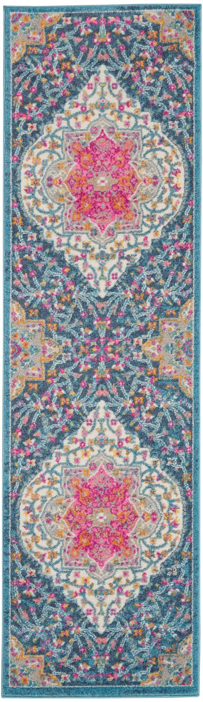 Nourison Home Nourison Passion PSN39 1'10" x 2'10" Multicolor Farmhouse Indoor Rug - 2'2" x 7'6"