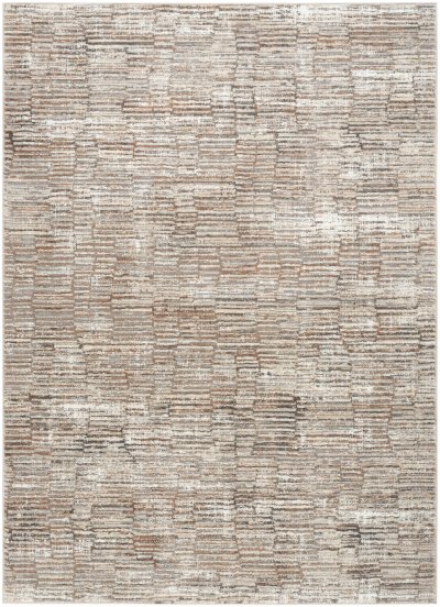 Nourison Home Nourison Eco-Friendly ECO06 5'3" x 7'3" Ivory Mocha Modern Indoor Rug - 5'3" x 7'3"