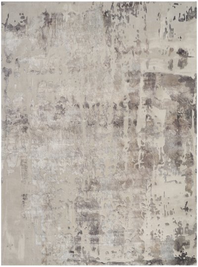 Nourison Home Nourison Prismatic PRS12 3'9" x 5'9" Silver Grey Modern Indoor Rug - 8'6" x 11'6"