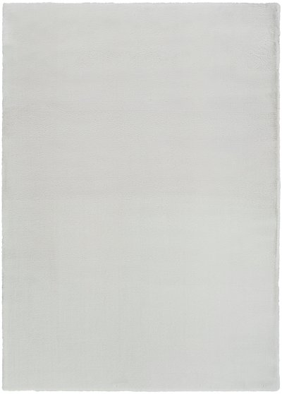 Nourison Home Nourison Soft Plush Rabbit Fur SFF01 4' x 6' Silver Contemporary Indoor Rug - 7'6" x 9'6"