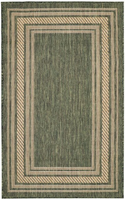 Nourison Home Nourison Horizon Indoor/Outdoor HOZ03 5' x 7' Green Modern Rug - 2' x 3'