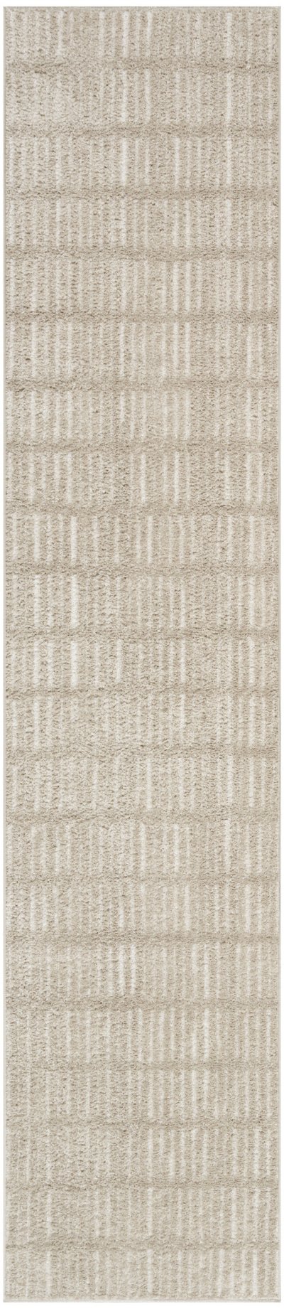 Nourison Home Nourison Modern Comfort MNC03 2'2" x 10' Grey Ivory Scandinavian Indoor Rug - 2'2" x 10'