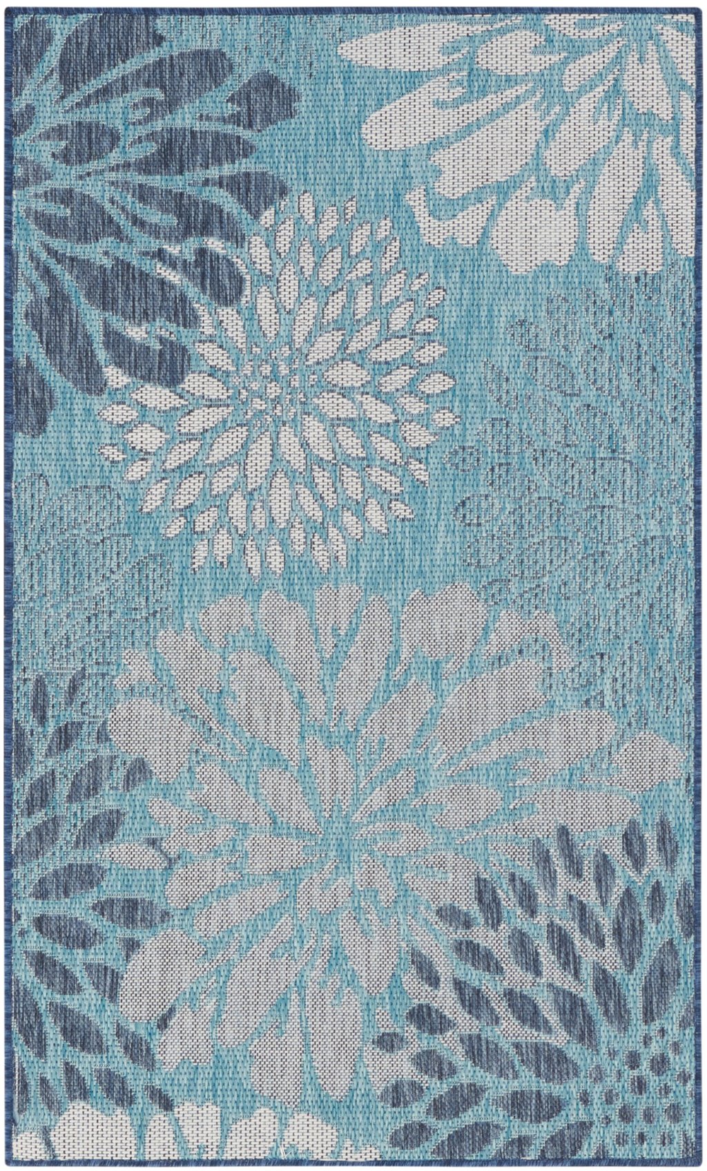 Nourison Home Nourison Garden Oasis GOA06 3' x 5' Navy Tropical Rug