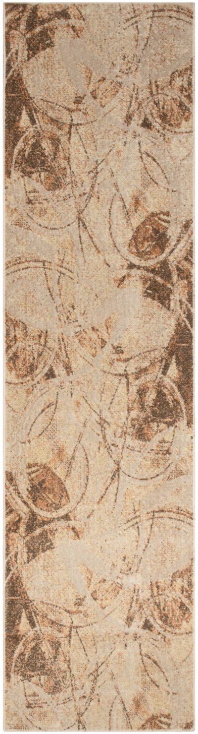 Nourison Home Nourison Astra Machine Washable ASW14 6'7" x 9' Beige Modern Indoor Rug - 2' x 6'