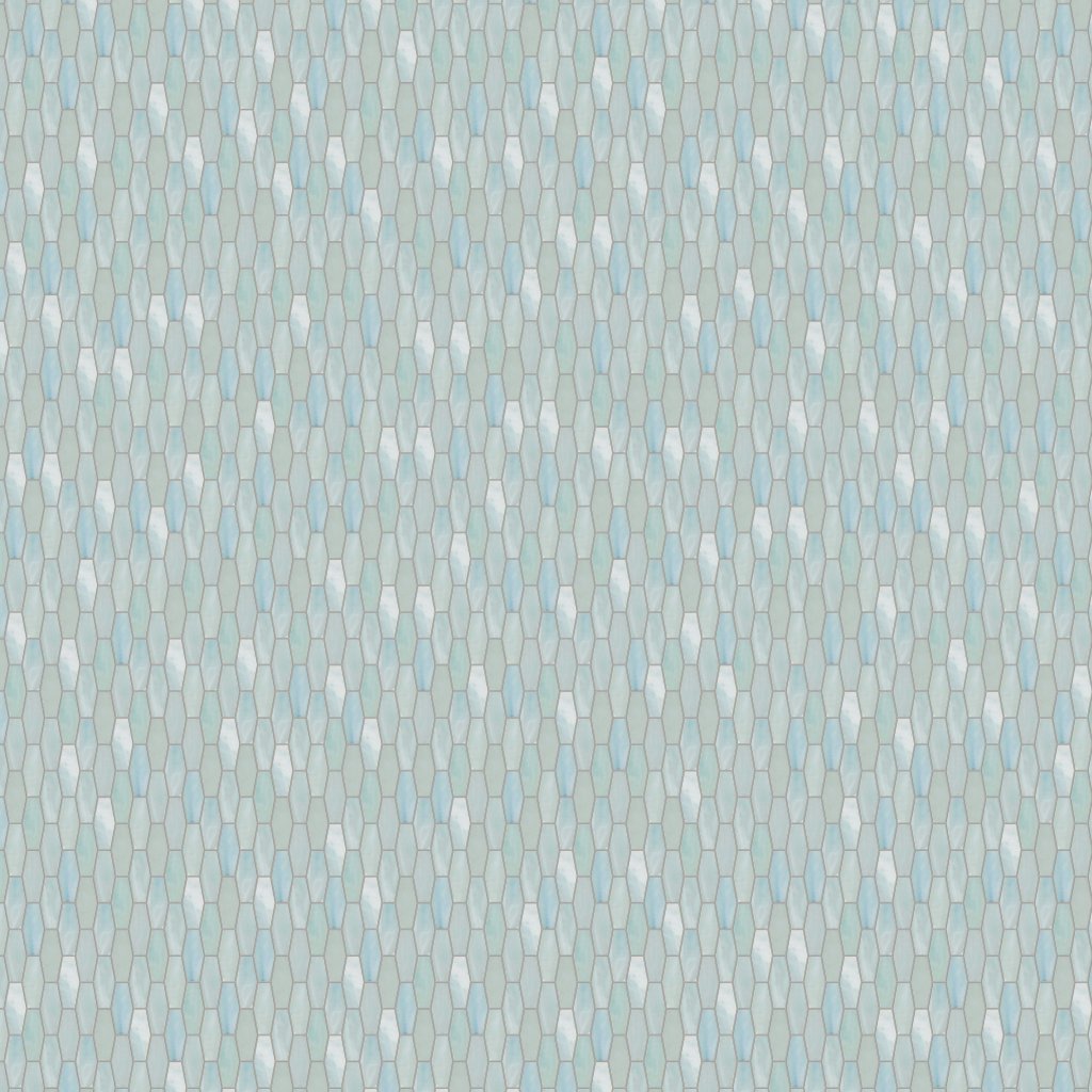 Marble Systems Ichica Matte Ehex Glass Mosaic 12 7/8x9 7/8 - Ichica
