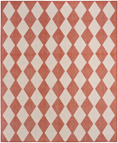 Nourison Home Nourison Positano POS04 2'2" x 12' Terracotta Modern Rug - 10' x 14'