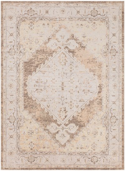 Nourison Home Nourison Astra Machine Washable ASW11 2'2" x 4' Beige Vintage Indoor Rug - 4' x 6'