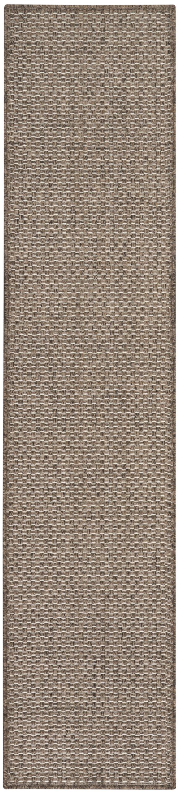 Nourison Home Nourison Tulum TLM03 2'2" x 8' Brown Outdoor Rug