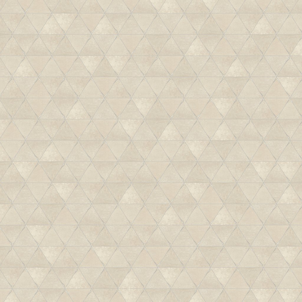 Daltile Chord Sonata White, Triangle, 3X3, Matte - Sonata White
