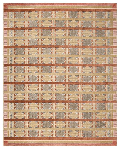 Nourison Home Nourison Nordic NRC06 5' x 7' Rust Multicolor Modern Indoor Rug - 8' x 10'