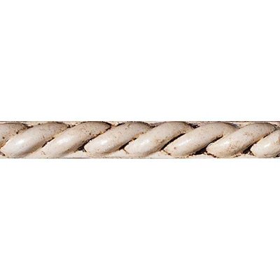 Marble Systems Biscuit Glazed Rope Ceramic Moldings 1x6 - Biscuit - 1" x 6" x 3/8"