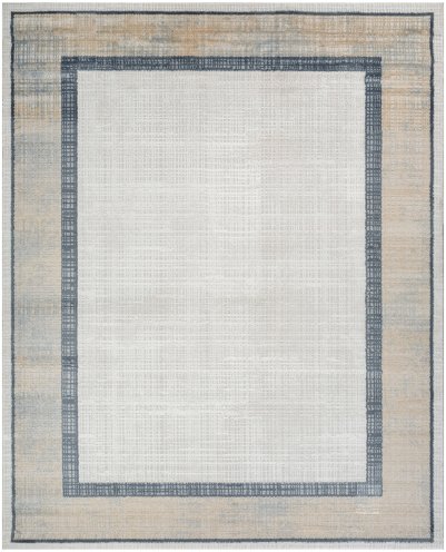 Nourison Home Nourison Dekor DEK06 5'3" x 7' Grey Navy Modern Indoor Rug - 7'10" x 9'10"
