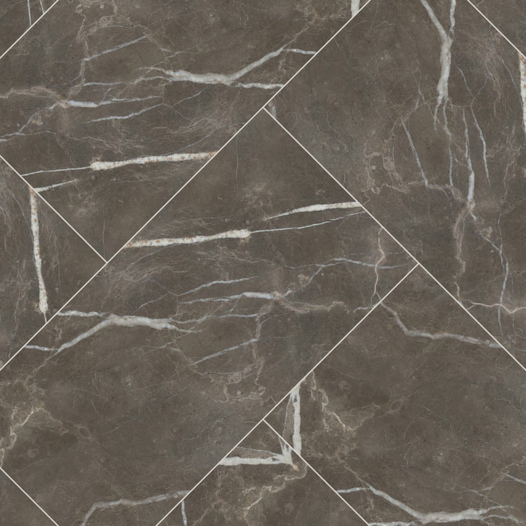 Qualis Ceramica Royal Stoneworks 24X48 Regal Brown Marble Vintage Pv