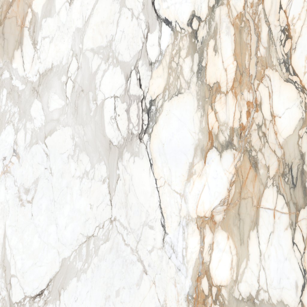 Daltile Elemental Selection Calacatta Topaz, Slab, 64X127, Glossy, 12MM, FC1 - Calacatta Topaz