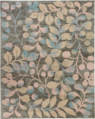 Nourison Home Nourison Tranquil TRA03 2'3" x 7'3" Grey Beige Farmhouse Indoor Rug - 8'10" x 11'10"