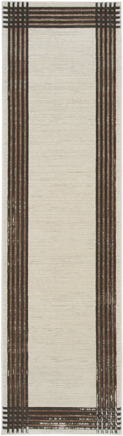 Nourison Home Nourison Desire DSR01 9' x 12' Ivory Silver Modern Indoor Rug - 2'3" x 7'6"
