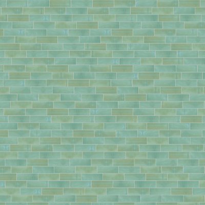 Qualis Ceramica Aruba 2x6 Moss Gloss - Random Length