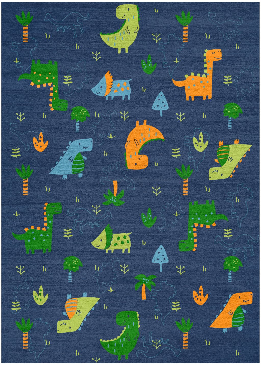 Nourison Home Nourison Imagination IMA16 5' x 7' Navy Multicolor Kids Indoor Rug