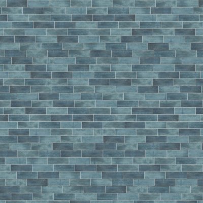 Qualis Ceramica Lisbon 2X6 Blue - Random Length