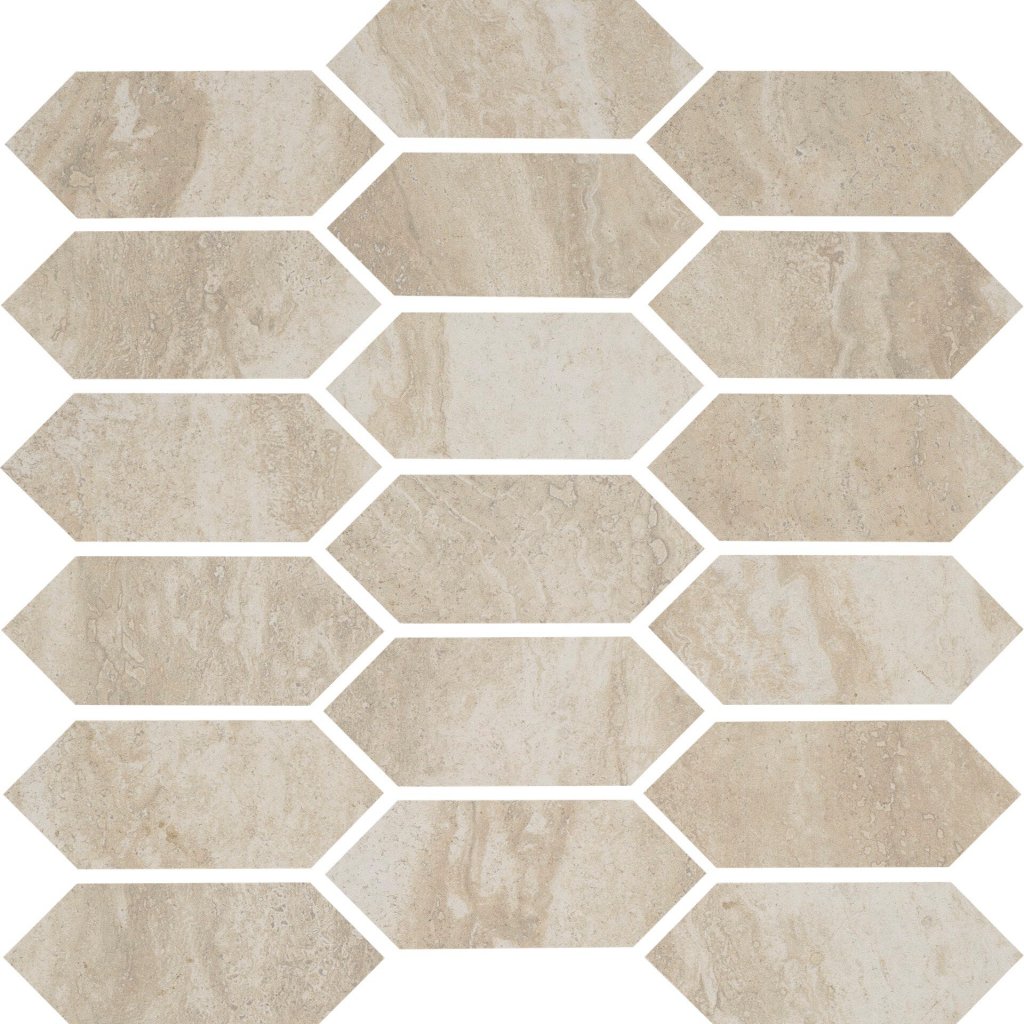 Qualis Ceramica Timeless Essence Beige Picket Mosaic