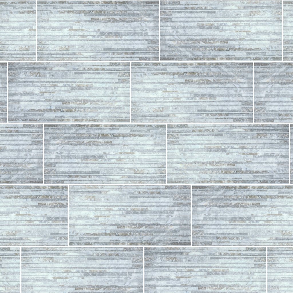 Qualis Ceramica QU Siena Azzurro Muretto 12X24F - Blue