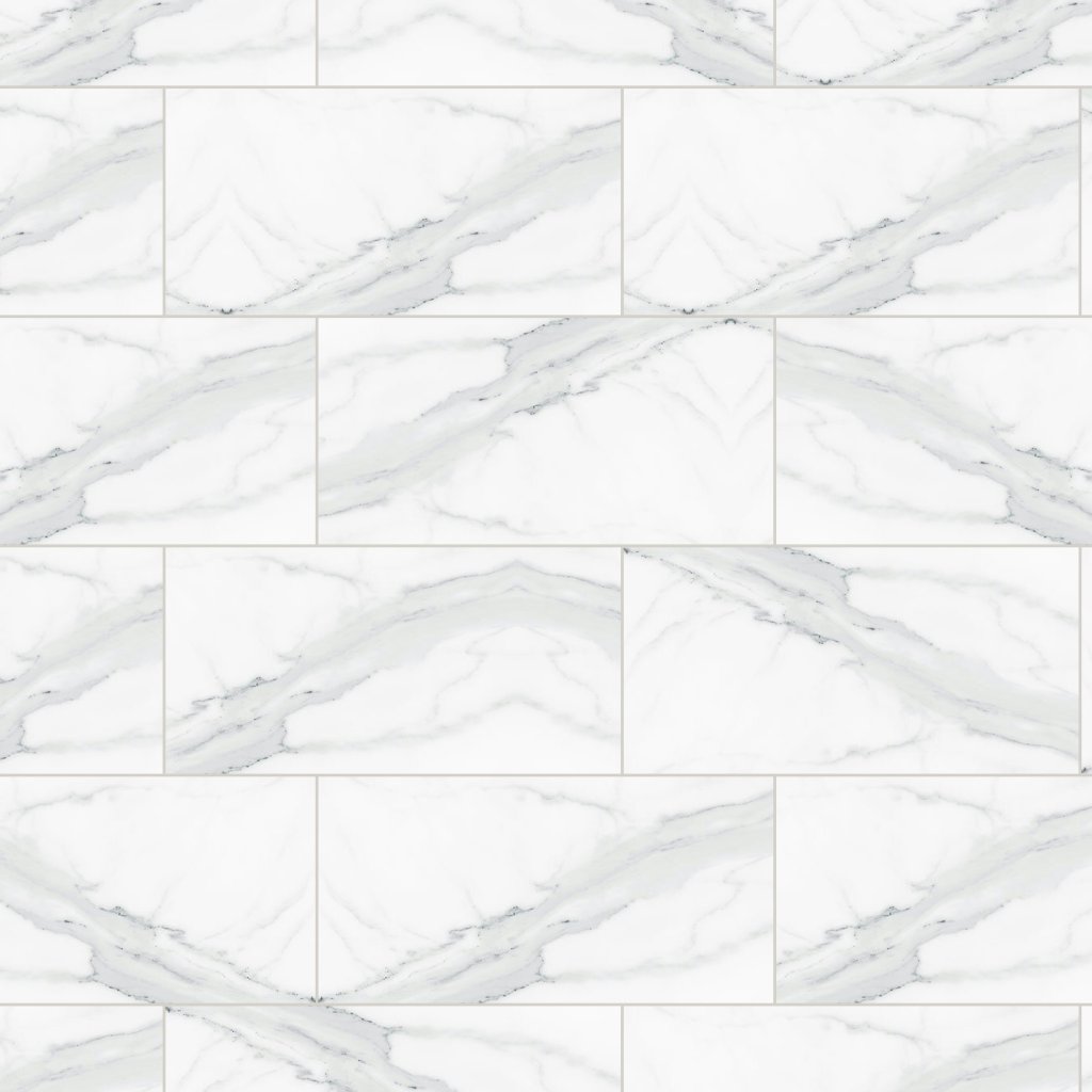Qualis Ceramica Royal Stoneworks 12X24 Grandvein White Polished