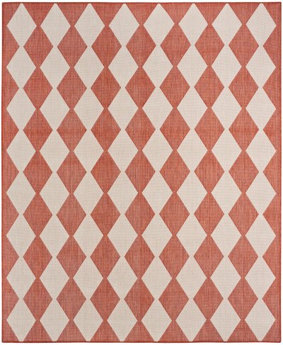Nourison Home Nourison Positano POS04 2'2" x 12' Terracotta Modern Rug - 5' x 7'