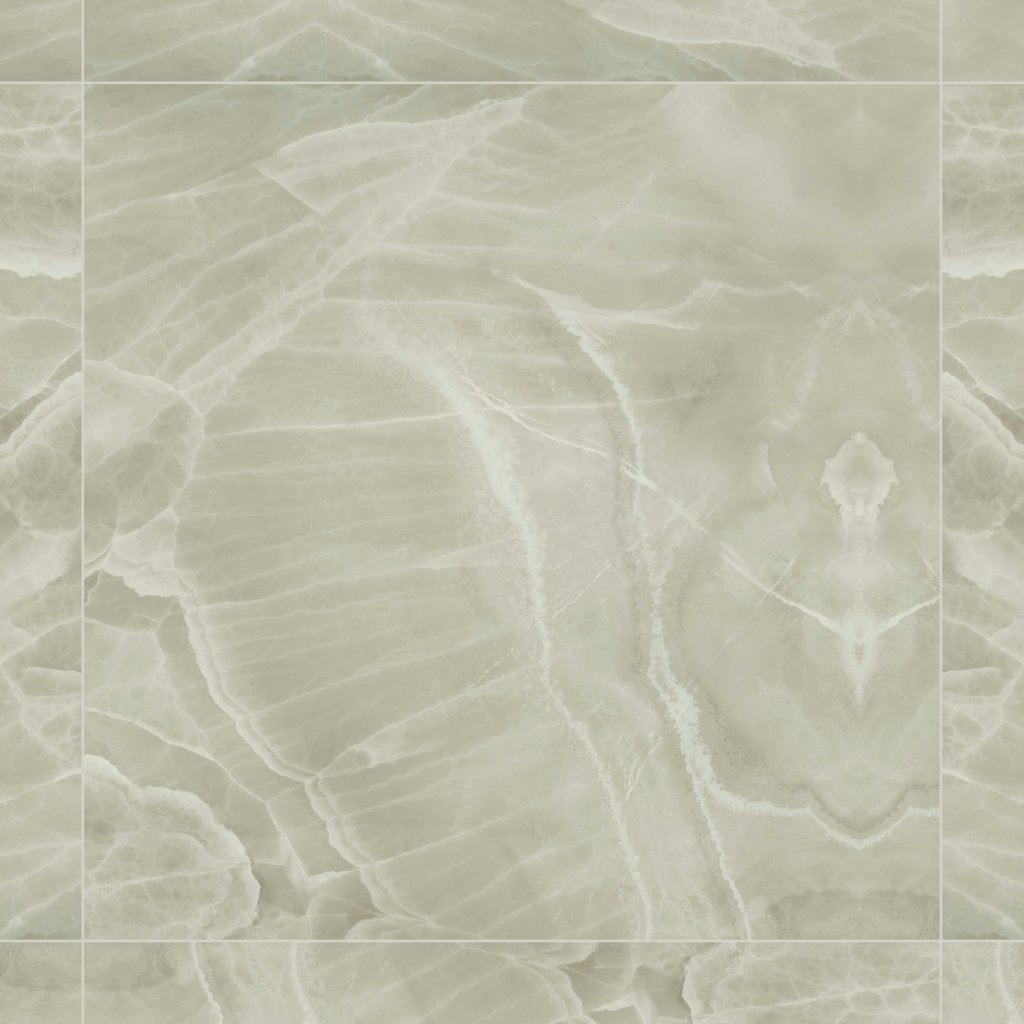 Qualis Ceramica Lustra 48x48 Onyx Sage Polished