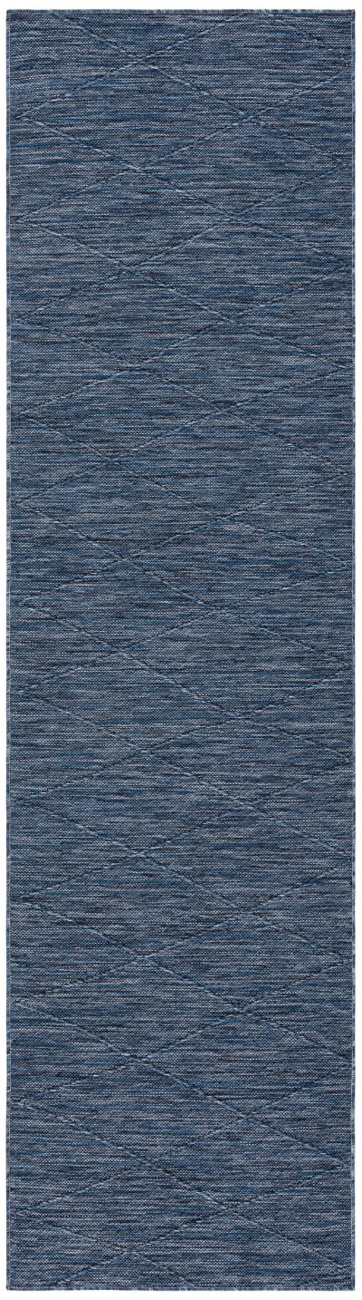Nourison Home Nourison Washable Solutions WSL01 4' x 6' Navy Blue Modern Rug - 2'2" x 8'