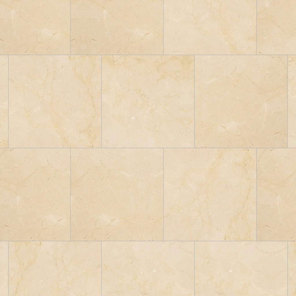 American Olean Marble - Crema Marfil El, Square, 18X18, Polished (M721) - Crema Marfil El