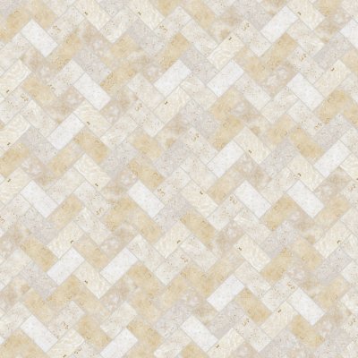 Qualis Ceramica Ivory 3x6 Tumbled - Herringbone