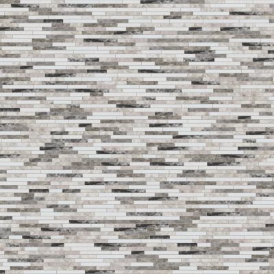 Marble Systems Granada Blend Polished Bamboo Marble Mosaic 6x12 - Granada Blend - 6" x 12" x 3/8"