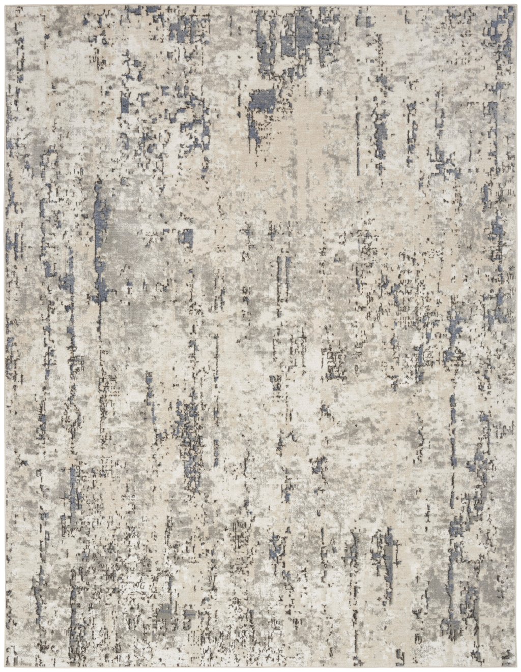 Nourison Home Nourison Concerto CNC01 6' x 9' Ivory Blue Grey Modern Indoor Rug