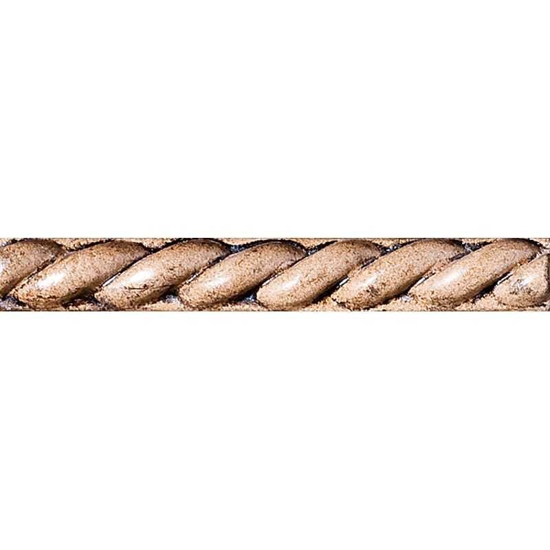Marble Systems Stoker Gray Glazed Rope Ceramic Moldings 1x6 - Stoker Gray