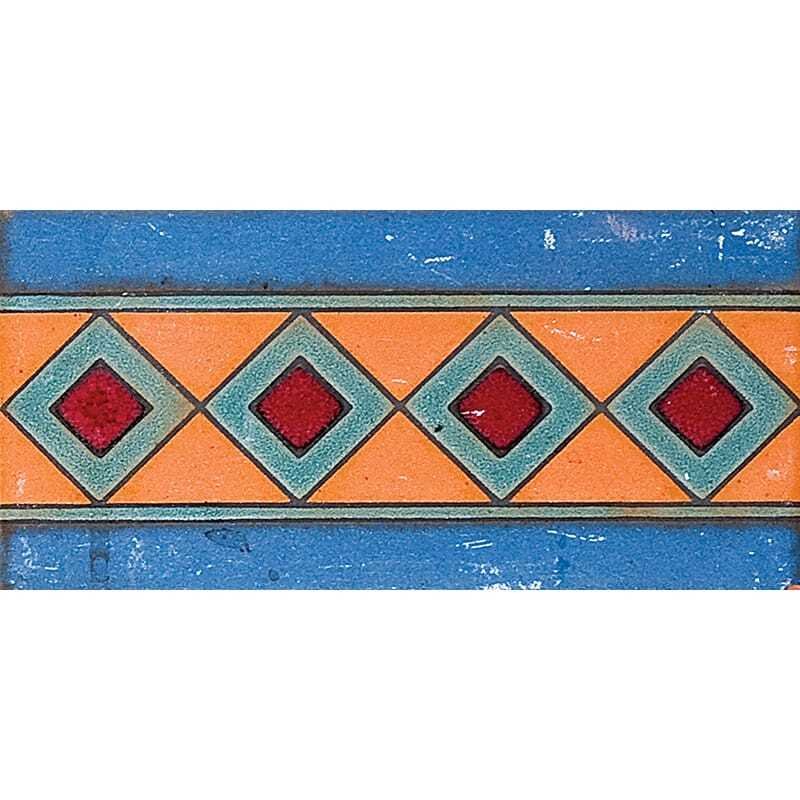 Marble Systems 111 B Glazed Diamond Ceramic Border Tiles 3x6 - 111 B