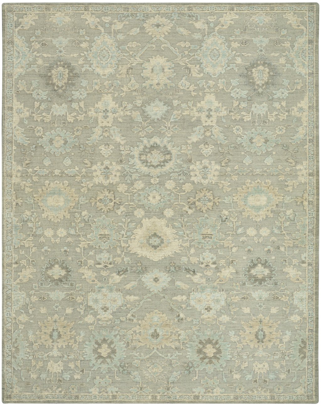 Nourison Home Nourison Ravello RVL01 5'3" x 7'3" Grey Blue Vintage Indoor Rug