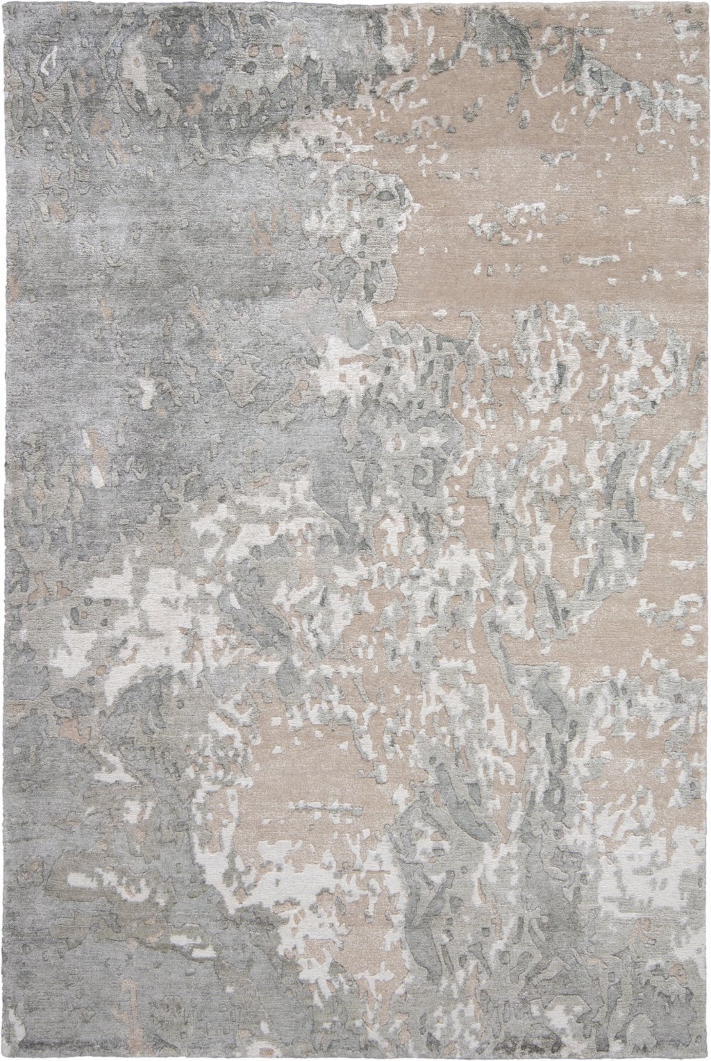 Nourison Home Nourison Silk Shadows SHA17 3'9" x 5'9" Sand Modern Indoor Rug