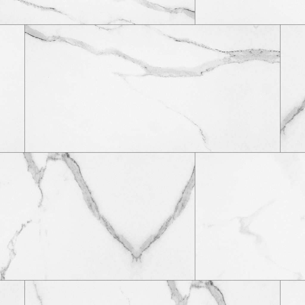 Qualis Ceramica Luxury Statuario Venezia 24X48 Honed - Grey