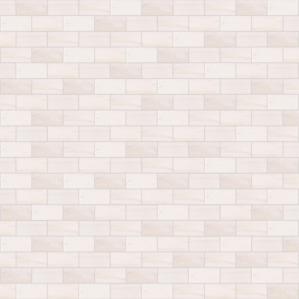MSI Bianco Polished Subway Tile 3X6 - Dolomite