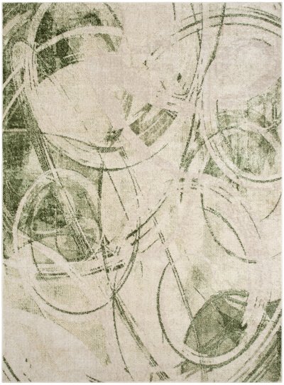 Nourison Home Nourison Astra Machine Washable ASW14 7'10" x 10' Beige Green Modern Indoor Rug - 4' x 6'