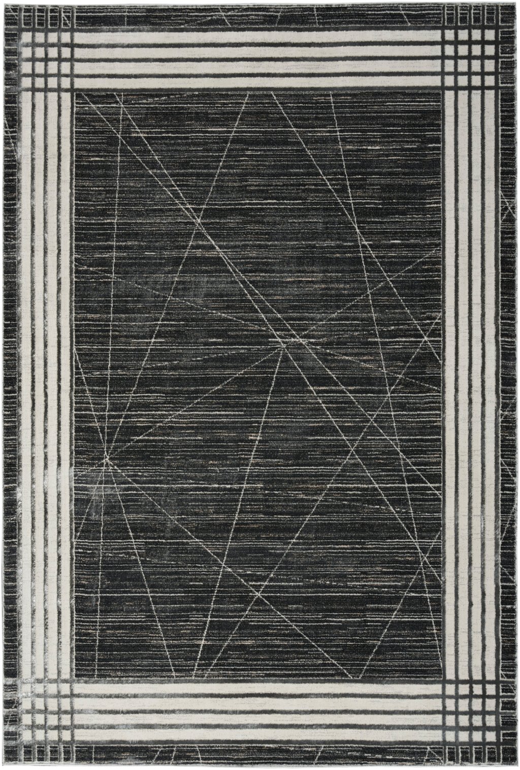 Nourison Home Nourison Desire DSR01 6' x 9' Charcoal Silver Modern Indoor Rug