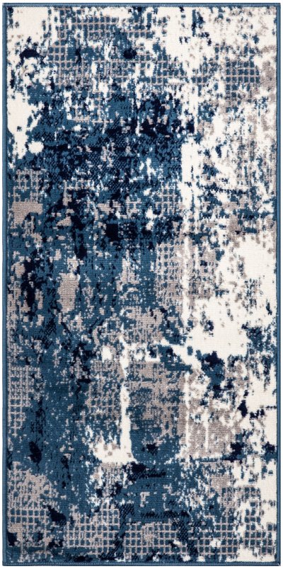 Nourison Home Nourison Grafix GRF38 3' x 5' Navy Blue Modern Indoor Rug - 2' x 4'